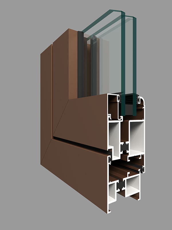 ZJM60A Series glue injection heat insulation external door