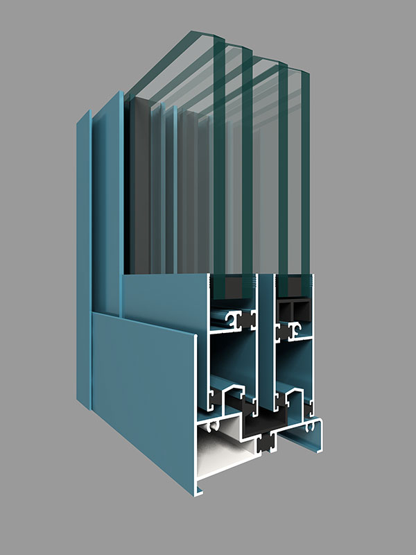 ZJ80W Series glue injection heat insulation sliding window