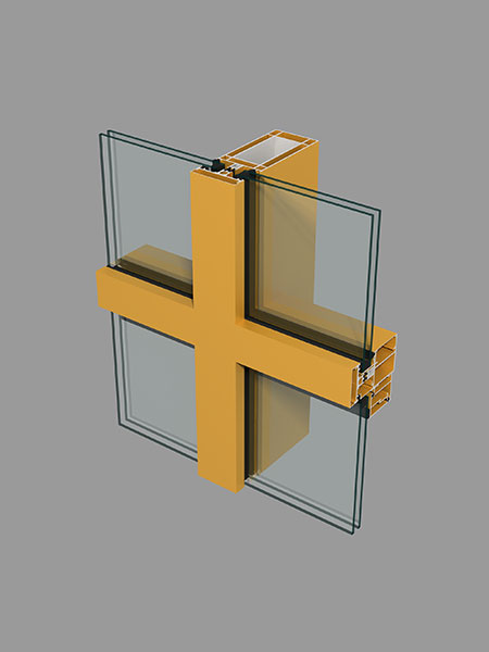 Summary of profile diagram of column beam of thermal insulation curtain wall