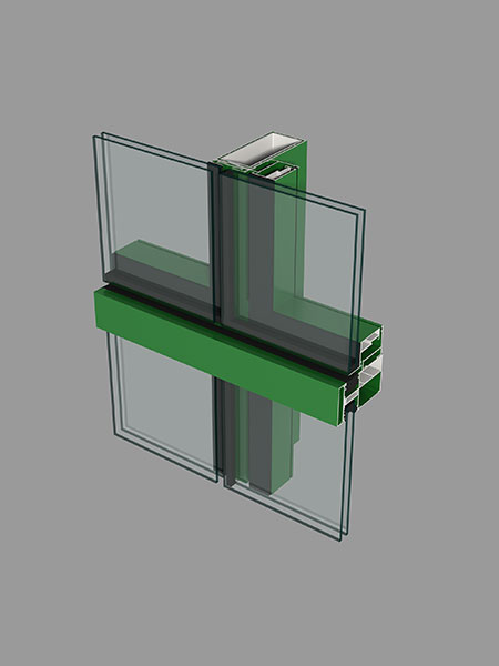 Summary of profile diagram of outer cover plate of exposed frame curtain wall base