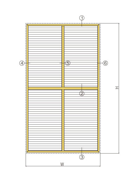 Summary of louver profile series diagram